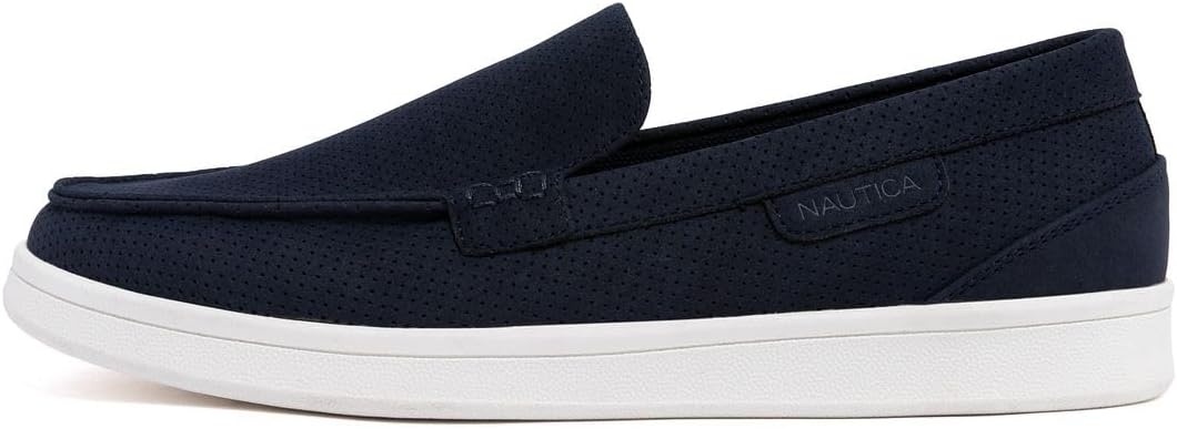 image:imageNautica Mens SlipOn Loafers Casual Moc Toe Sneakers Boat Shoes Slipper for Men Lightweight amp Comfortable DerwinNavy Perforated