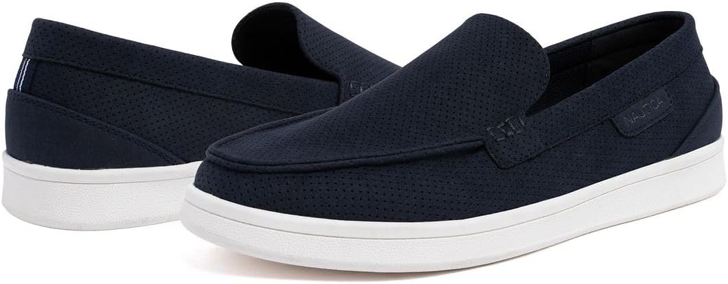 image:imageNautica Mens SlipOn Loafers Casual Moc Toe Sneakers Boat Shoes Slipper for Men Lightweight amp Comfortable DerwinNavy Perforated