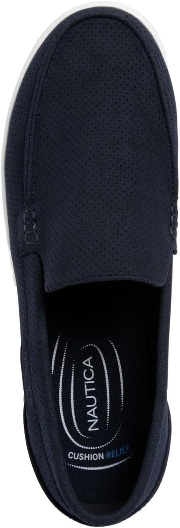 image:imageNautica Mens SlipOn Loafers Casual Moc Toe Sneakers Boat Shoes Slipper for Men Lightweight amp Comfortable DerwinNavy Perforated