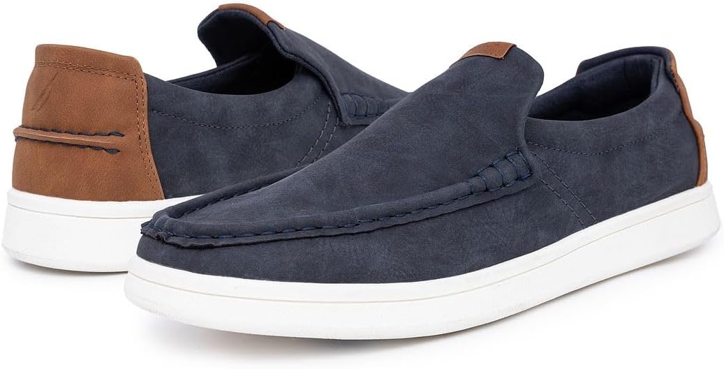 image:imageNautica Mens SlipOn Loafers Casual Moc Toe Sneakers Boat Shoes Slipper for Men Lightweight amp Comfortable DerwinNavy Smooth
