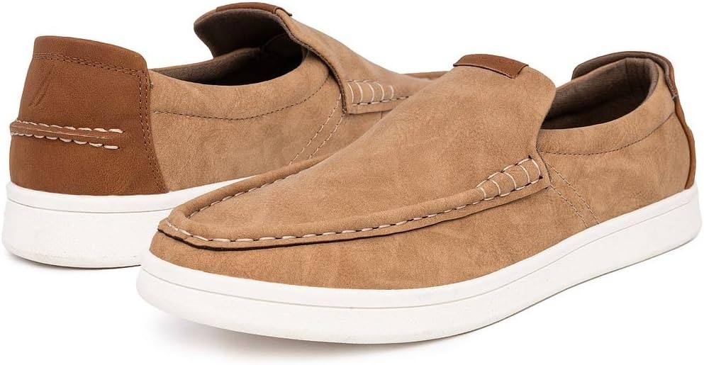image:imageNautica Mens SlipOn Loafers Casual Moc Toe Sneakers Boat Shoes Slipper for Men Lightweight amp Comfortable DerwinTan Smooth