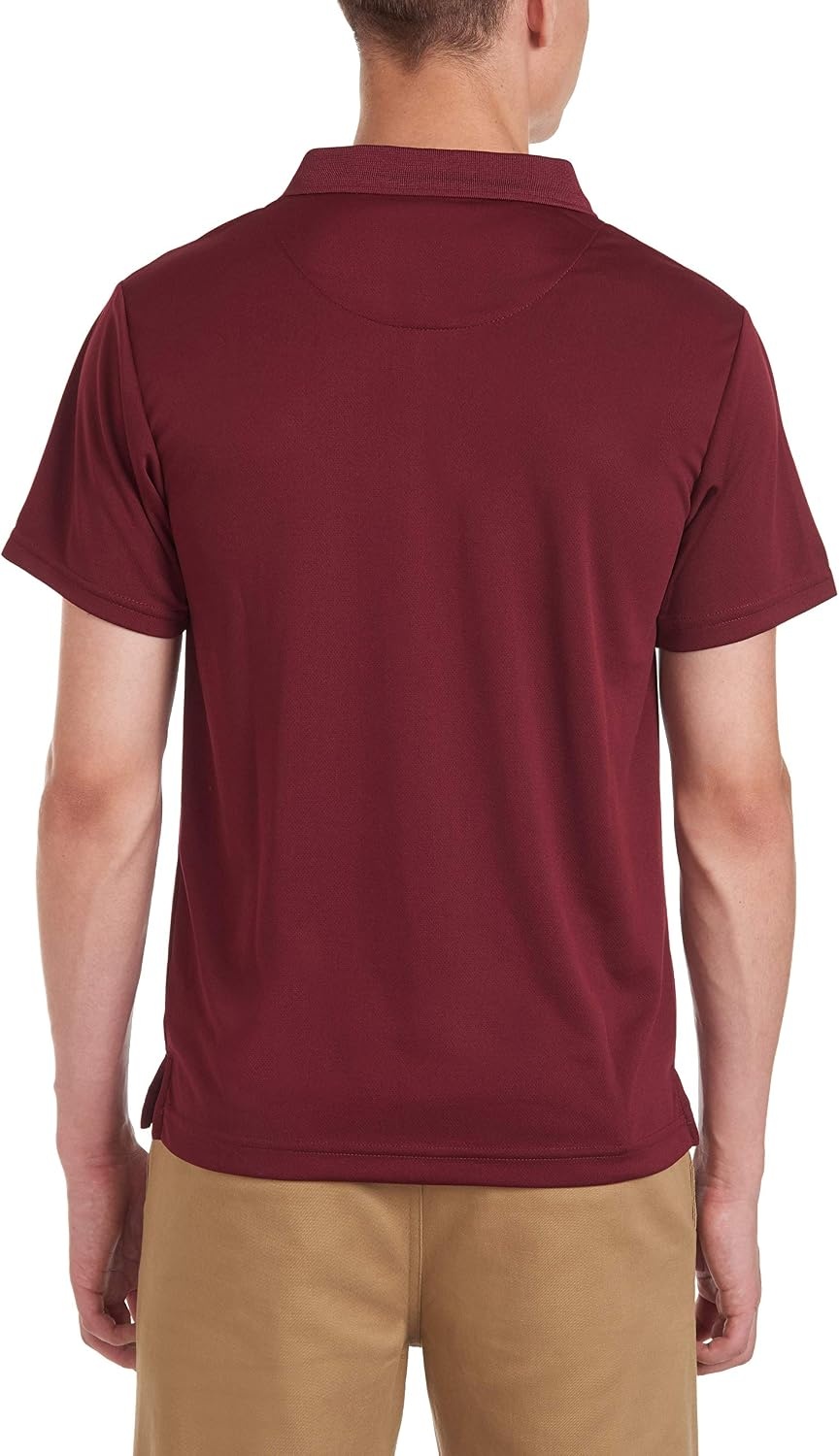 image:imageNautica Mens Uniform Short Sleeve Performance PoloBurgundy