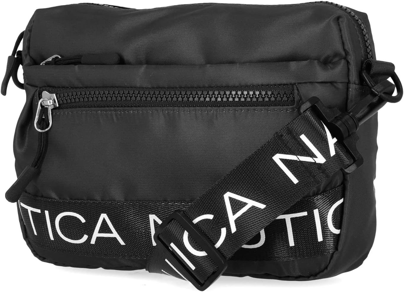 image:imageNautica Nylon Bean crossbodyBelt Bag adjustable shoulder strapBlack