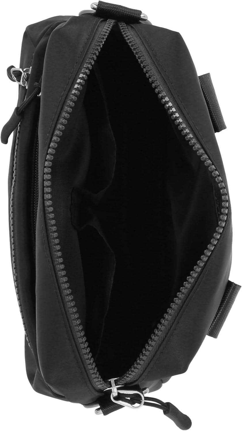 image:imageNautica Nylon Bean crossbodyBelt Bag adjustable shoulder strapBlack Tonal