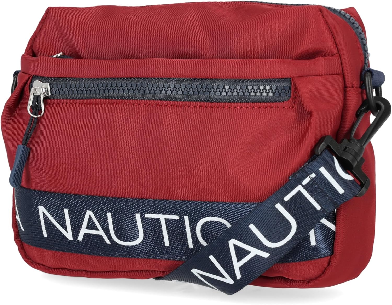 image:imageNautica Nylon Bean crossbodyBelt Bag adjustable shoulder strapCranberry
