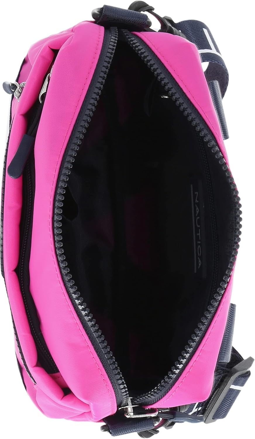 image:imageNautica Nylon Bean crossbodyBelt Bag adjustable shoulder strapHot Pink