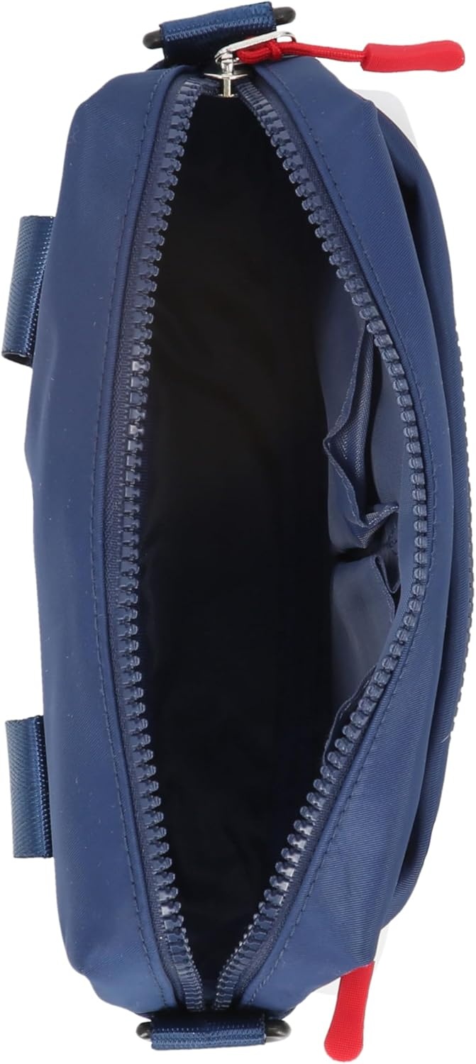 image:imageNautica Nylon Bean crossbodyBelt Bag adjustable shoulder strapIndigo White