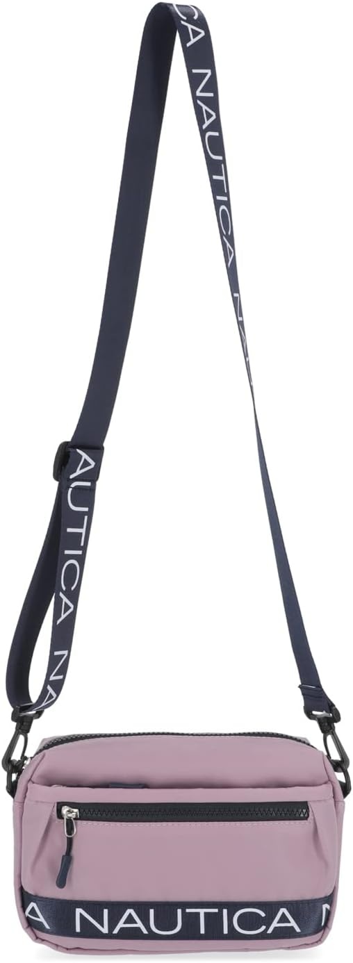 image:imageNautica Nylon Bean crossbodyBelt Bag adjustable shoulder strapLilac Rose