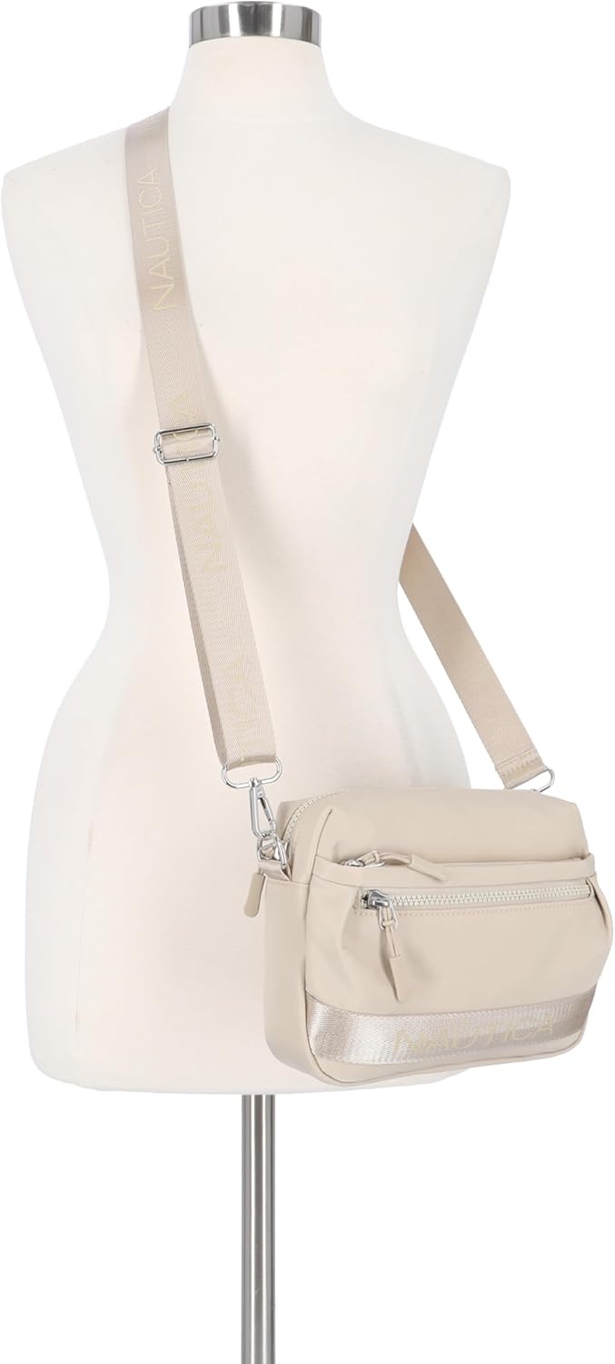image:imageNautica Nylon Bean crossbodyBelt Bag adjustable shoulder strapMushroom