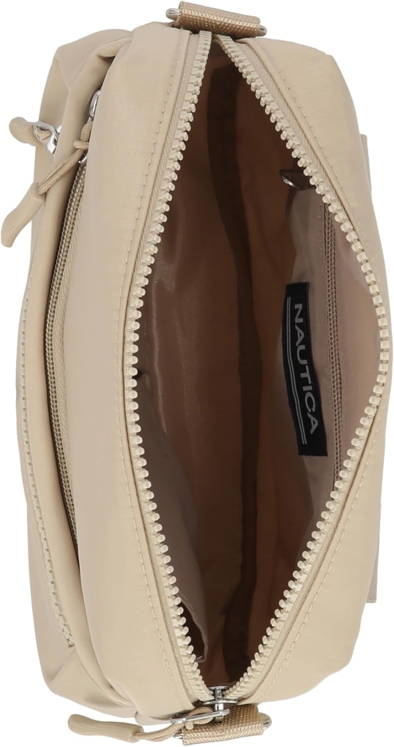 image:imageNautica Nylon Bean crossbodyBelt Bag adjustable shoulder strapMushroom