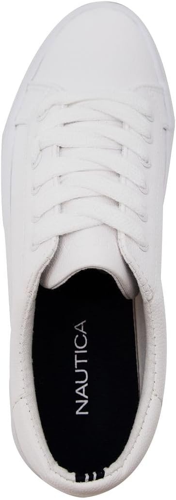 image:imageNautica Platform Sneakers for Womens Fashion Trendy Shoes White Casual Sneaker Thick Sole Everyday Walking ShoesAelisa X White