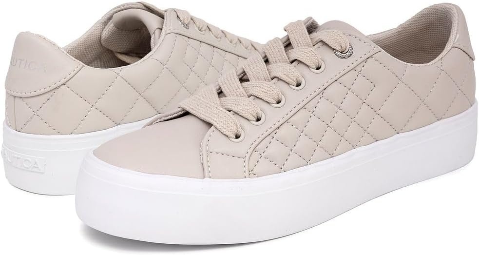 image:imageNautica Platform Sneakers for Womens Fashion Trendy Shoes White Casual Sneaker Thick Sole Everyday Walking ShoesBonenachez