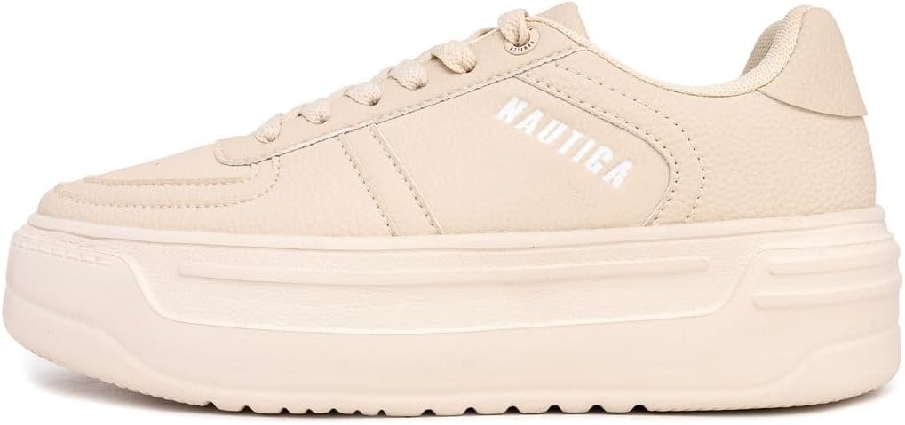 image:imageNautica Platform Sneakers for Womens Fashion Trendy Shoes White Casual Sneaker Thick Sole Everyday Walking ShoesBonerayburn