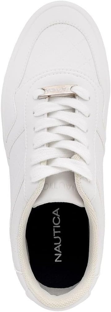 image:imageNautica Platform Sneakers for Womens Fashion Trendy Shoes White Casual Sneaker Thick Sole Everyday Walking ShoesWhite