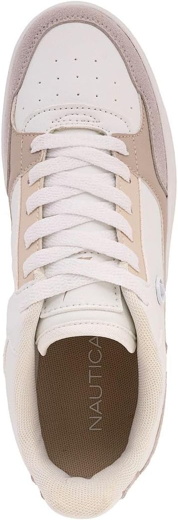 image:imageNautica Platform Sneakers for Womens Fashion Trendy Shoes White Casual Sneaker Thick Sole Everyday Walking ShoesWhite Greynachez