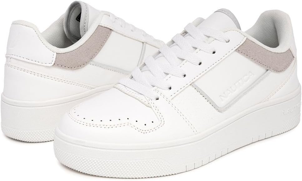 image:imageNautica Platform Sneakers for Womens Fashion Trendy Shoes White Casual Sneaker Thick Sole Everyday Walking ShoesWhitelarissa