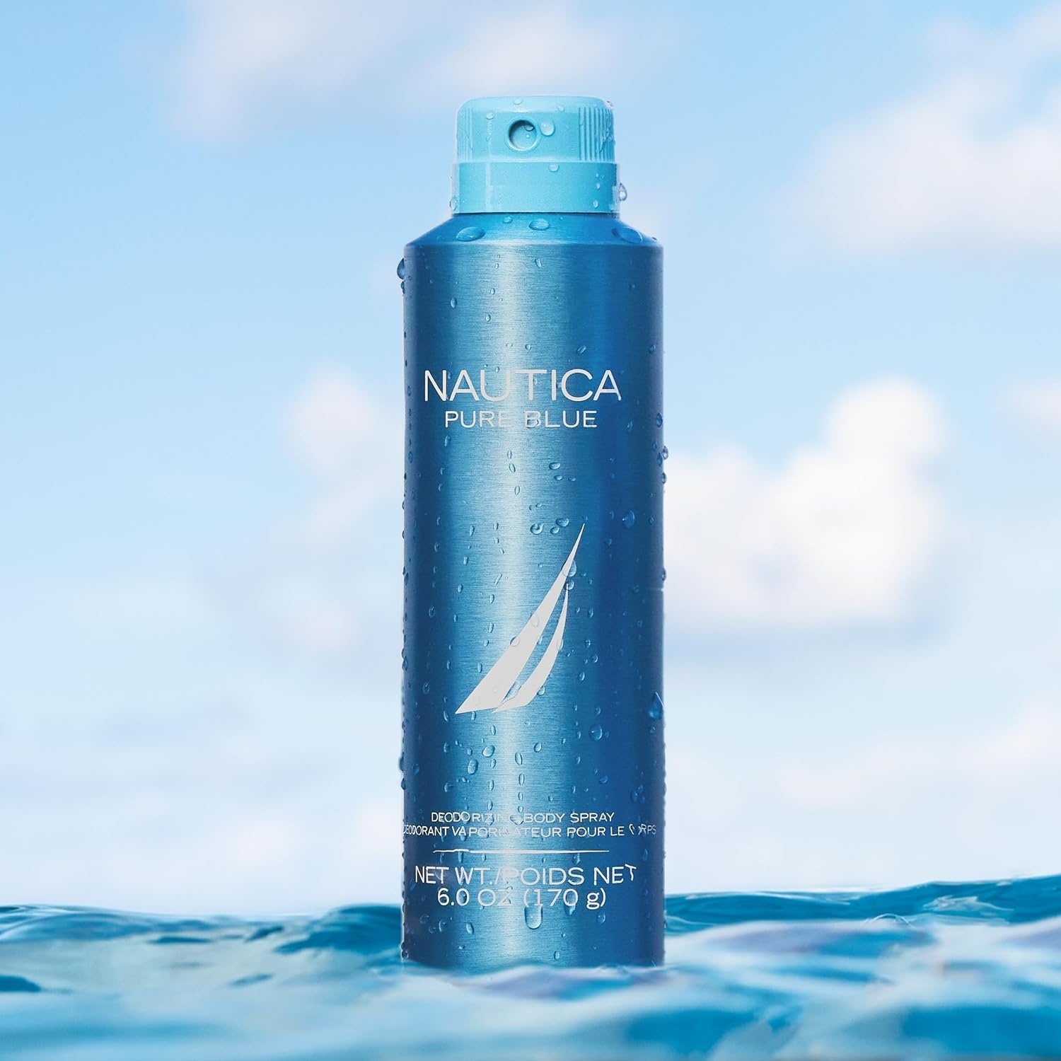 image:imageNautica Pure Blue Eau de Toilette 33 fl oz Pack of 1 Notes of Eucalyptus Leather and Vanilla Mens Fragrance Long Lasting Everyday Fragrance Travel SizePure Blue Deo Body Spray