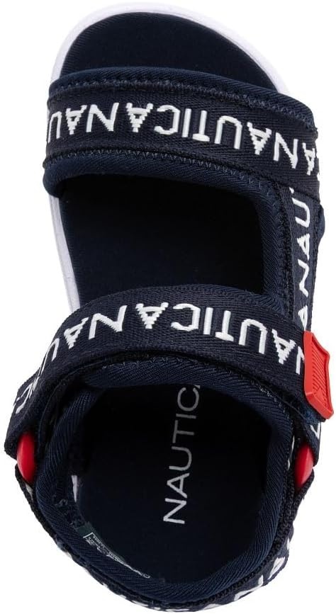 image:imageNautica Toddler Boys Sport Sandals Lightweight Athletic OpenToe Summer Shoes with Dual Adjustable Hook and Loop Straps for Outdoor Play Beach and WaterAmericanajavier