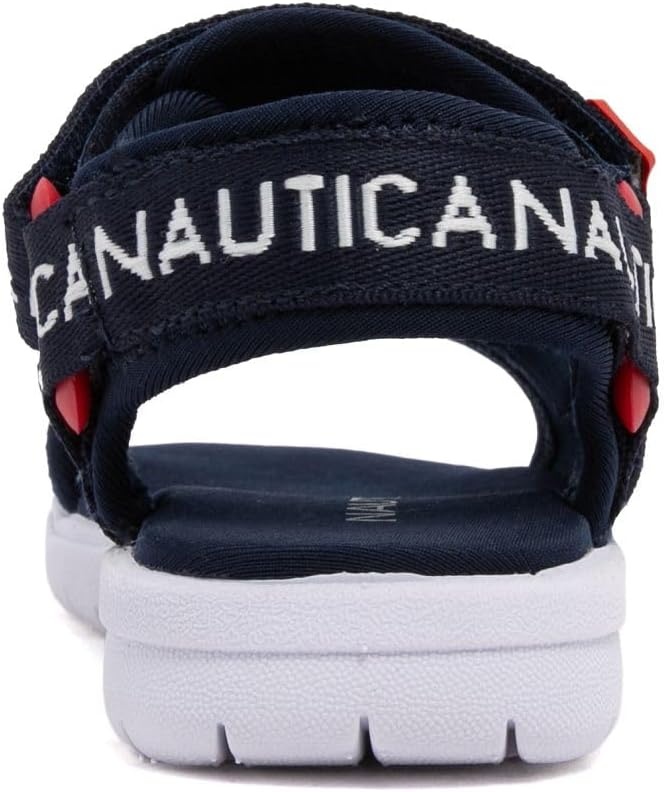 image:imageNautica Toddler Boys Sport Sandals Lightweight Athletic OpenToe Summer Shoes with Dual Adjustable Hook and Loop Straps for Outdoor Play Beach and WaterAmericanajavier
