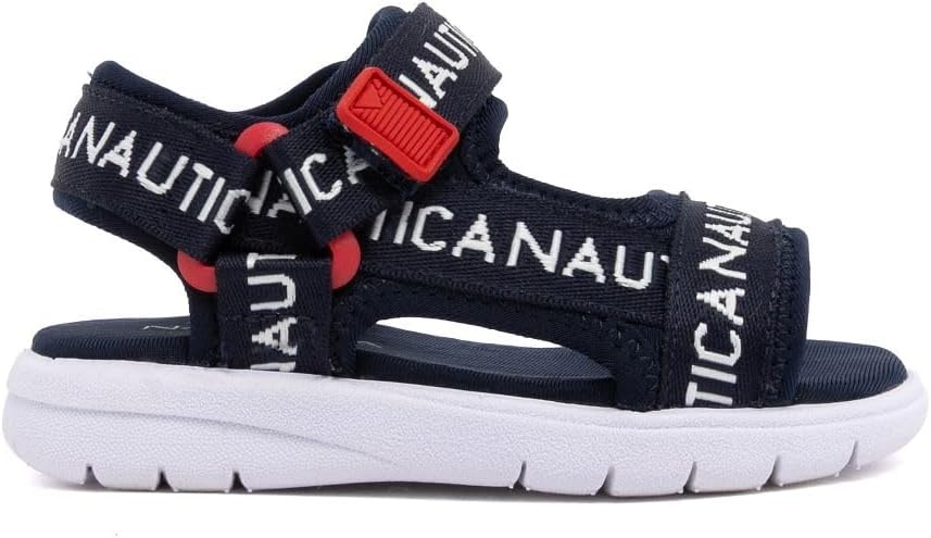 image:imageNautica Toddler Boys Sport Sandals Lightweight Athletic OpenToe Summer Shoes with Dual Adjustable Hook and Loop Straps for Outdoor Play Beach and WaterAmericanajavier