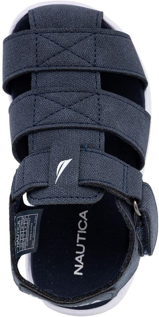 image:imageNautica Toddler Sandals ClosedToe Athletic Summer Shoes for Boys amp Girls with Adjustable Straps Perfect for Active Play Toddler amp Little Kid SizesNavy