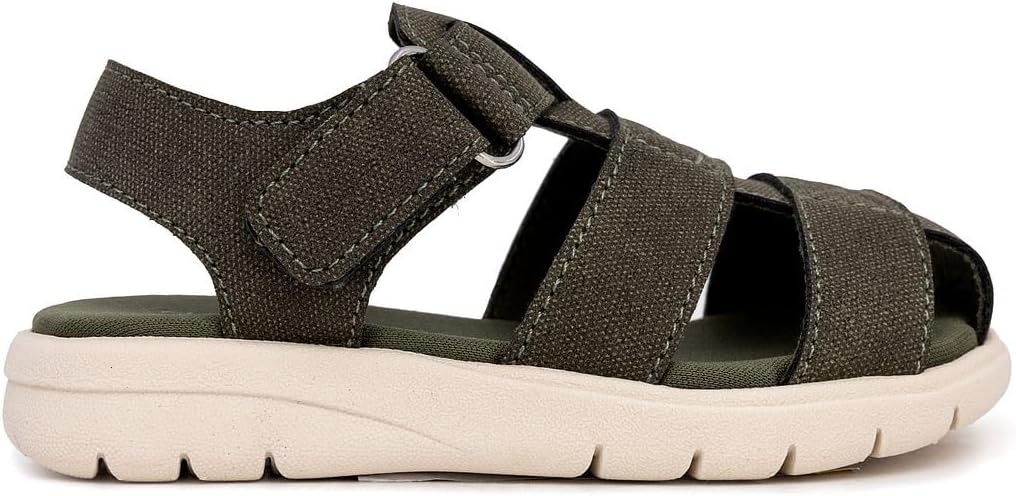 image:imageNautica Toddler Sandals ClosedToe Athletic Summer Shoes for Boys amp Girls with Adjustable Straps Perfect for Active Play Toddler amp Little Kid SizesOlive