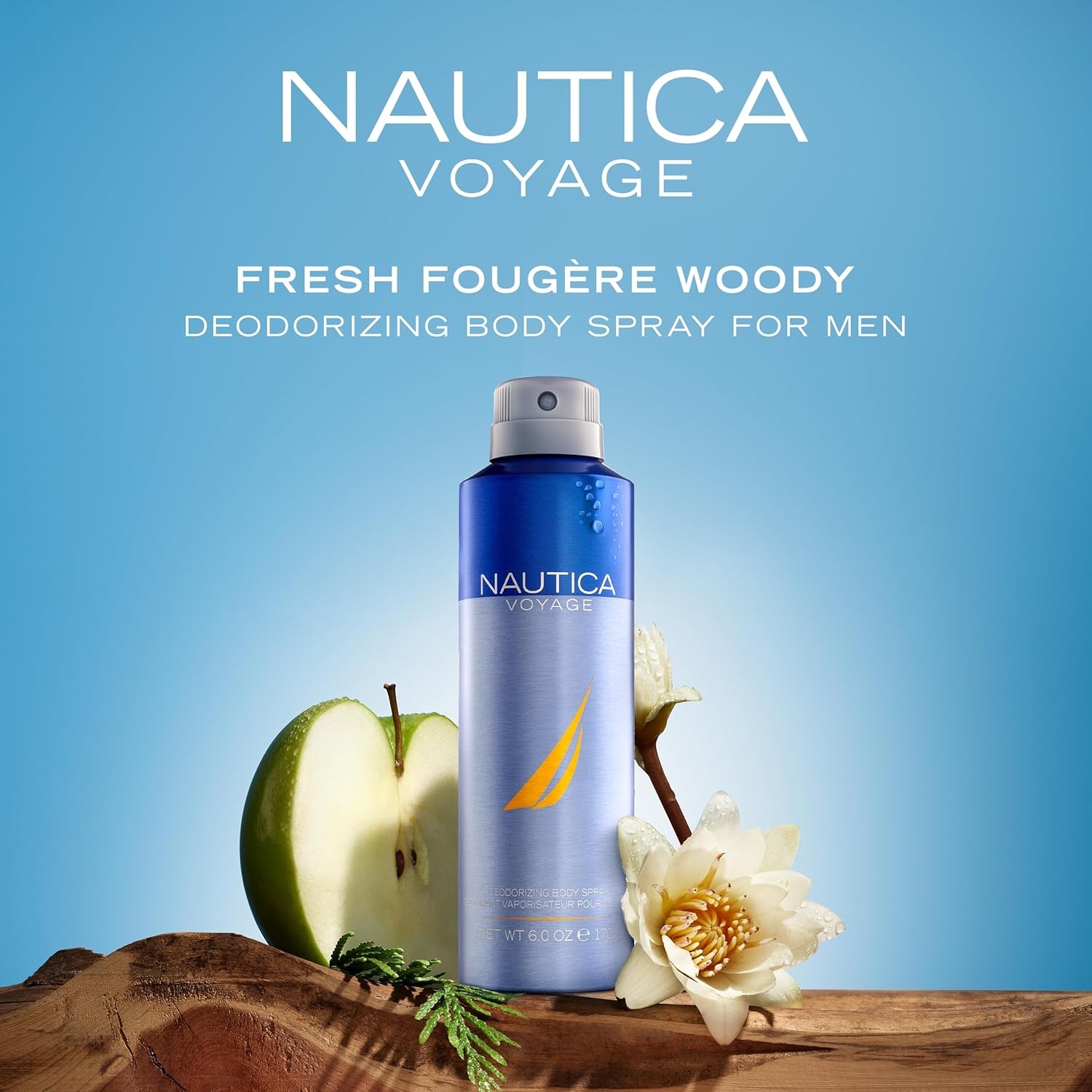 image:imageNautica Voyage Eau De Toilette Cologne and Fragrance For Men Fresh Romantic Fruity Scent Woody Aquatic Notes of Apple Water Lotus Cedarwood and Musk Ideal Day Wear Long Lasting 33Fl ozNautica Voyage Deodorant