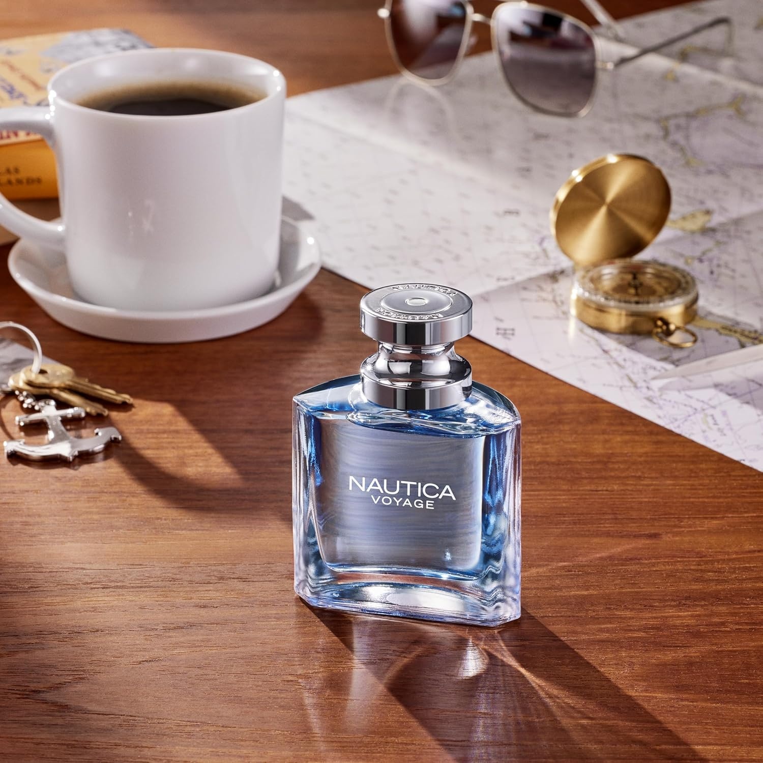image:imageNautica Voyage Eau De Toilette Cologne and Fragrance For Men Fresh Romantic Fruity Scent Woody Aquatic Notes of Apple Water Lotus Cedarwood and Musk Ideal Day Wear Long Lasting 33Fl ozNautica Voyage