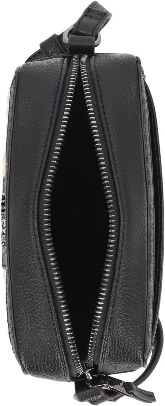 image:imageNautica Womens Candid Camera Adjustable Crossbody BagBlack Sherpa