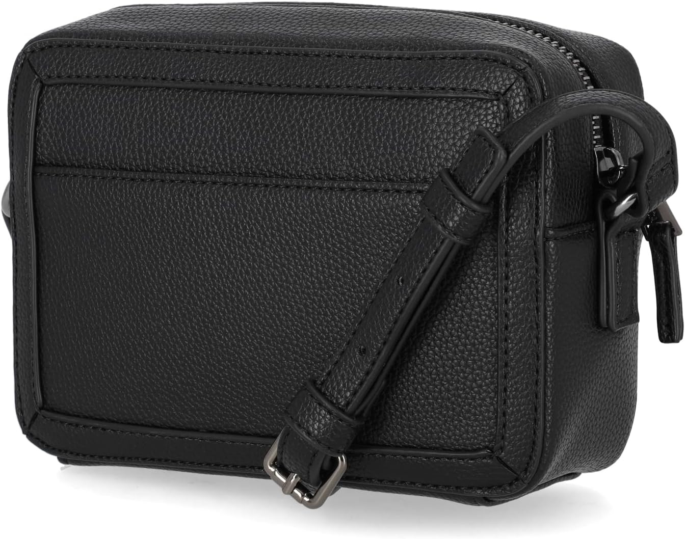 image:imageNautica Womens Candid Camera Adjustable Crossbody BagBlack Sherpa