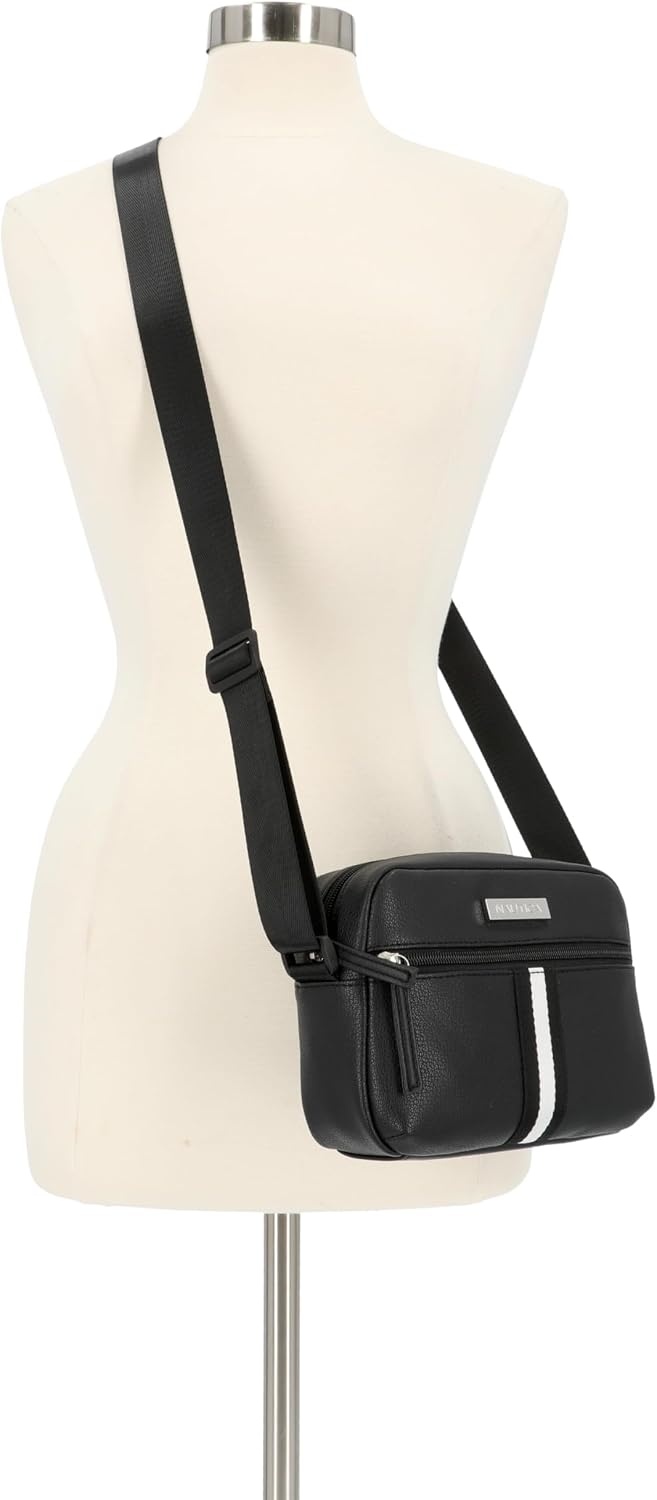 image:imageNautica Womens Candid Camera Adjustable Crossbody BagBowline Black
