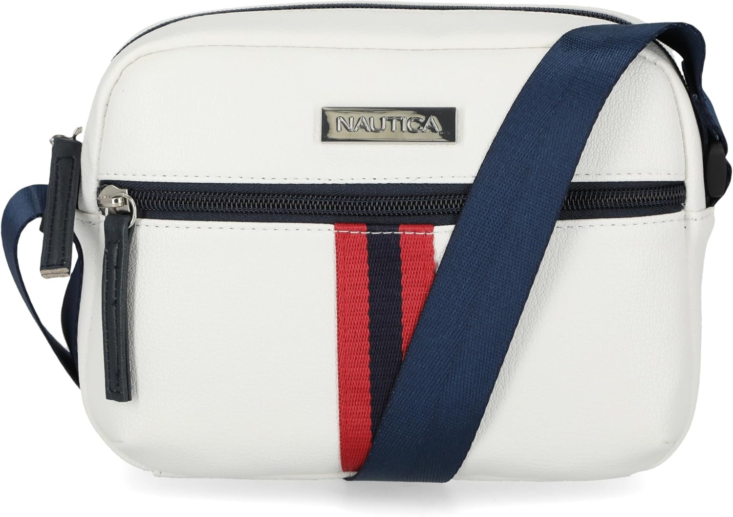 image:imageNautica Womens Candid Camera Adjustable Crossbody BagBowline White