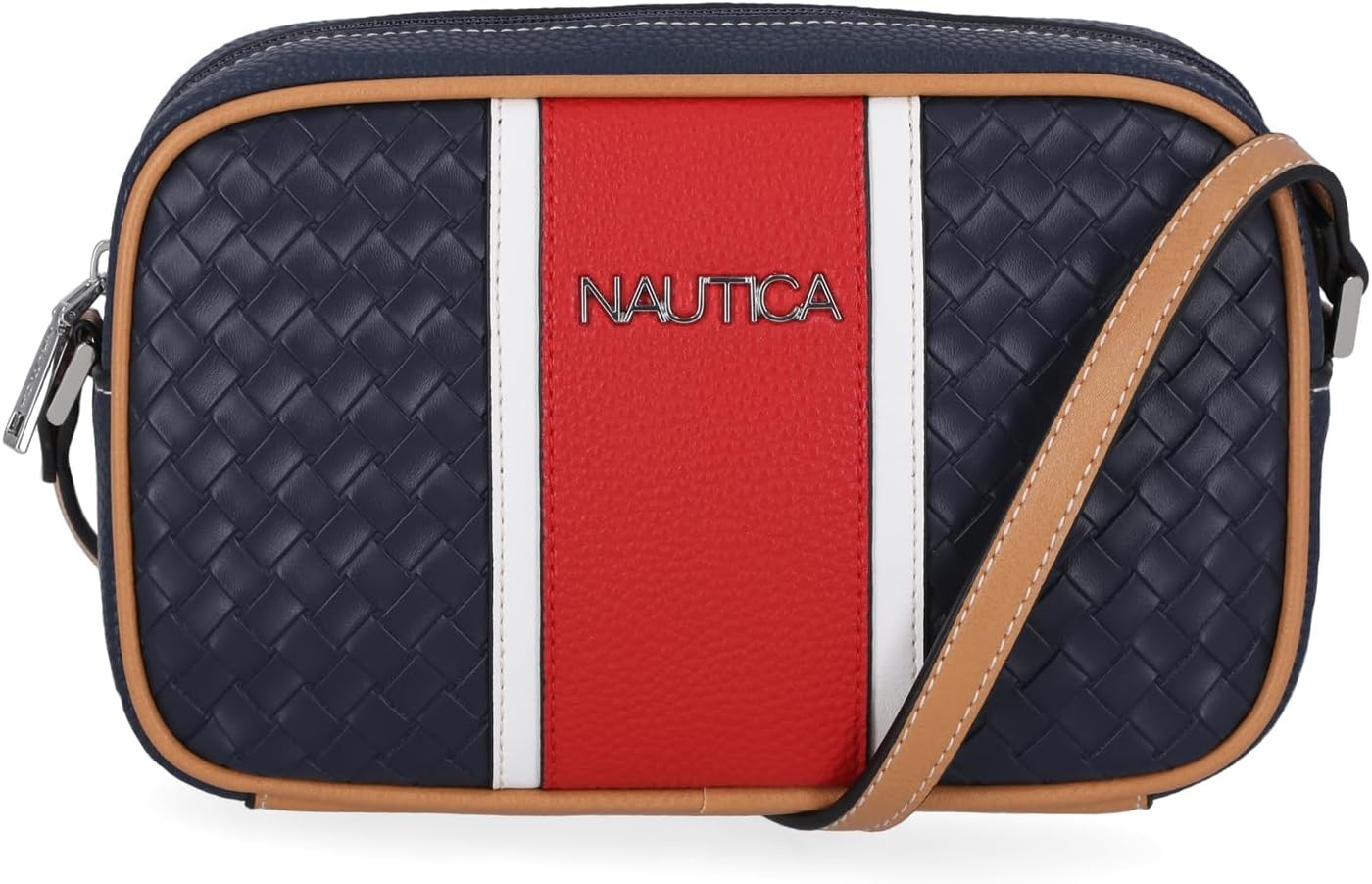 image:imageNautica Womens Candid Camera Adjustable Crossbody BagIndigo Woven