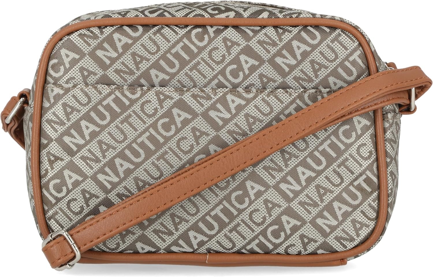 image:imageNautica Womens Candid Camera Adjustable Crossbody BagKhaki Lakeside Jacquard