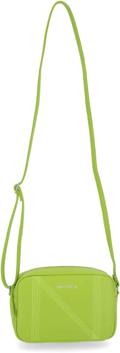 image:imageNautica Womens Candid Camera Adjustable Crossbody BagLime