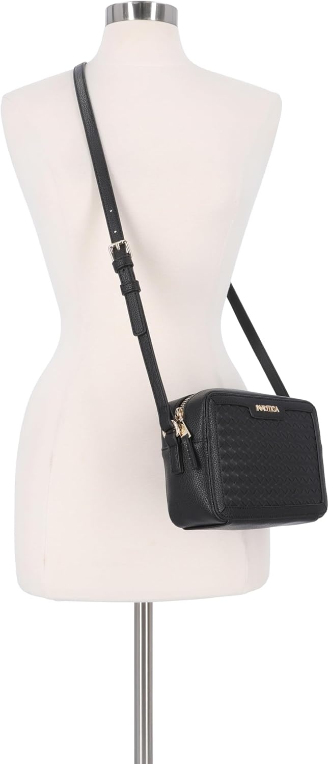 image:imageNautica Womens Candid Camera Adjustable Crossbody BagOn the Boarder Black
