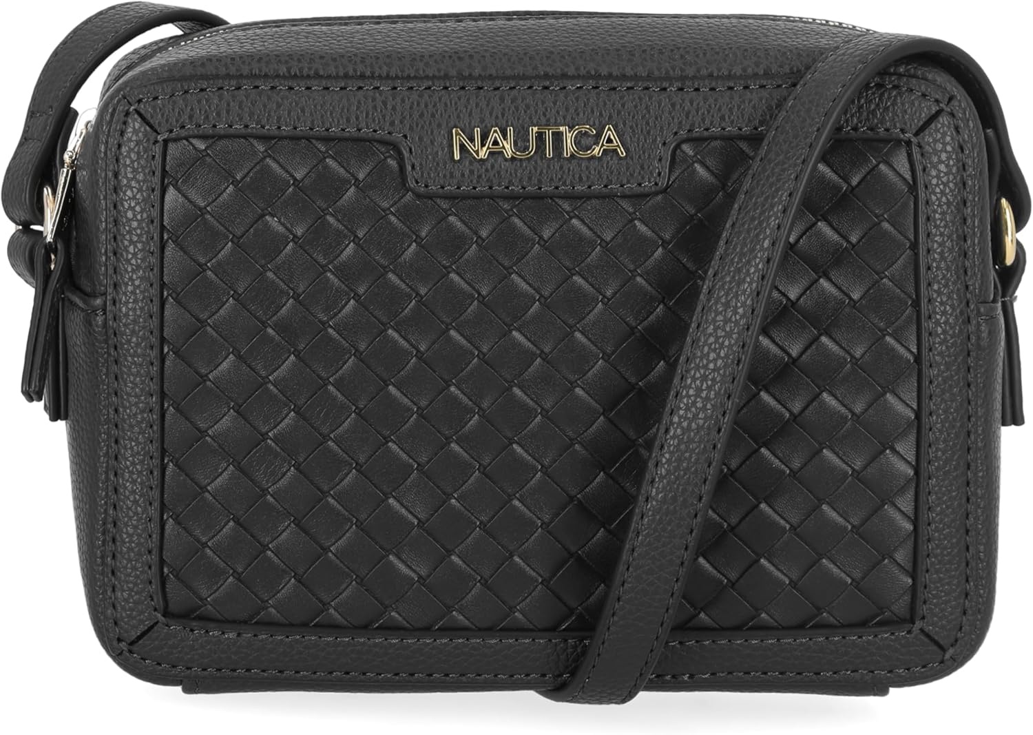 image:imageNautica Womens Candid Camera Adjustable Crossbody BagOn the Boarder Black