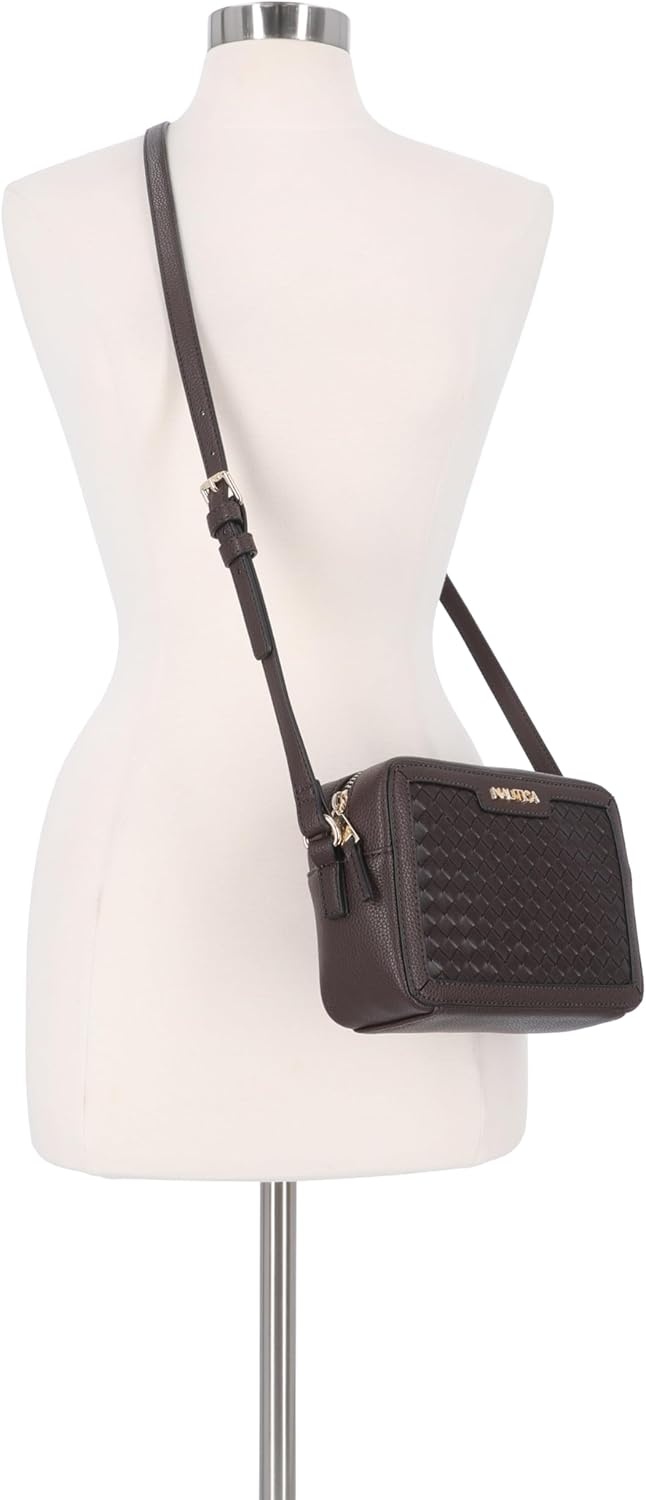 image:imageNautica Womens Candid Camera Adjustable Crossbody BagOn the Boarder Espresso