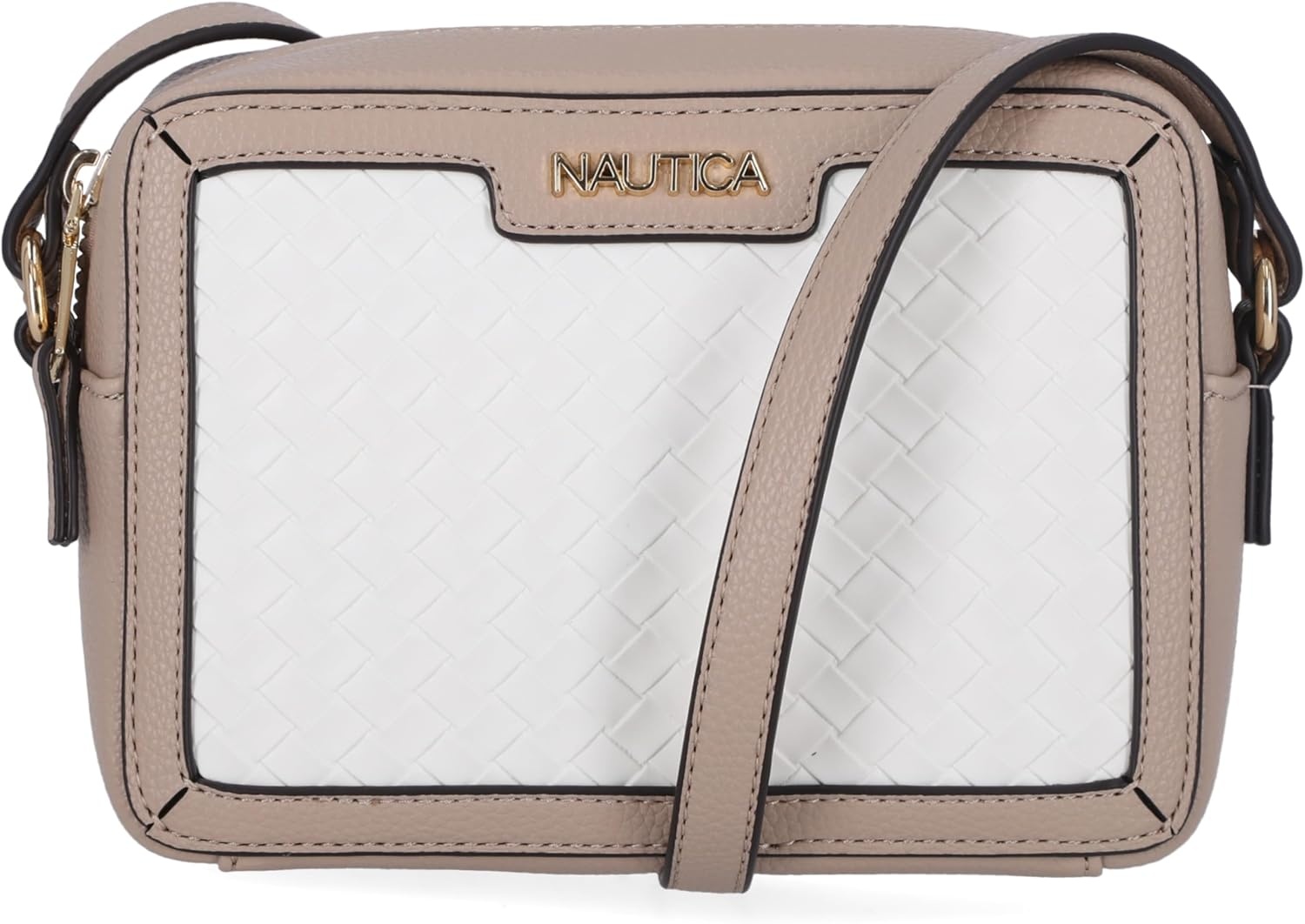 image:imageNautica Womens Candid Camera Adjustable Crossbody BagOn the Boarder WhiteMushroom