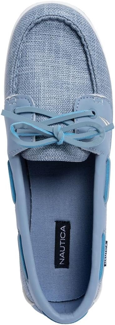 image:imageNautica Womens Casual Boat Shoes MocToe Loafers with Cushioned Insole Deck Fashion SneakerDusty Blue