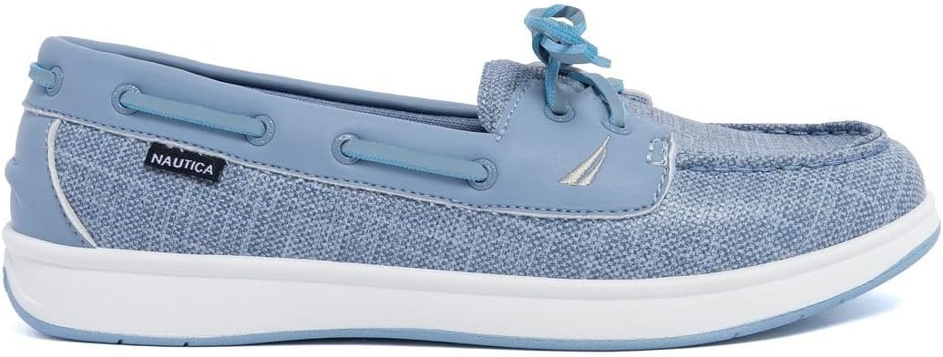 image:imageNautica Womens Casual Boat Shoes MocToe Loafers with Cushioned Insole Deck Fashion SneakerDusty Blue