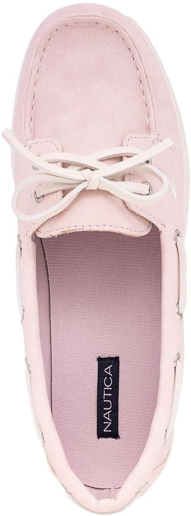 image:imageNautica Womens Casual Boat Shoes MocToe Loafers with Cushioned Insole Deck Fashion SneakerPink Nubuck