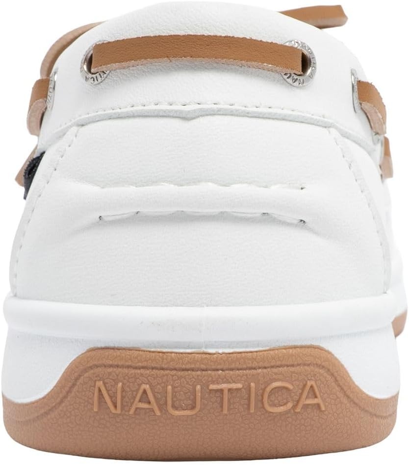 image:imageNautica Womens Casual Boat Shoes MocToe Loafers with Cushioned Insole Deck Fashion SneakerWhite