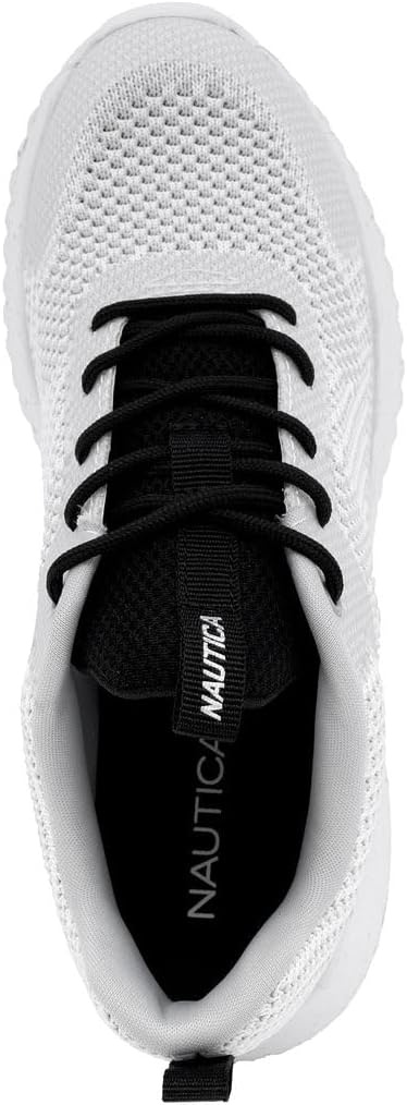 image:imageNautica Womens Casual Fashion Sneakers Comfortable Walking Shoes with Knit Upper and Cushioned SupportGreykenyo