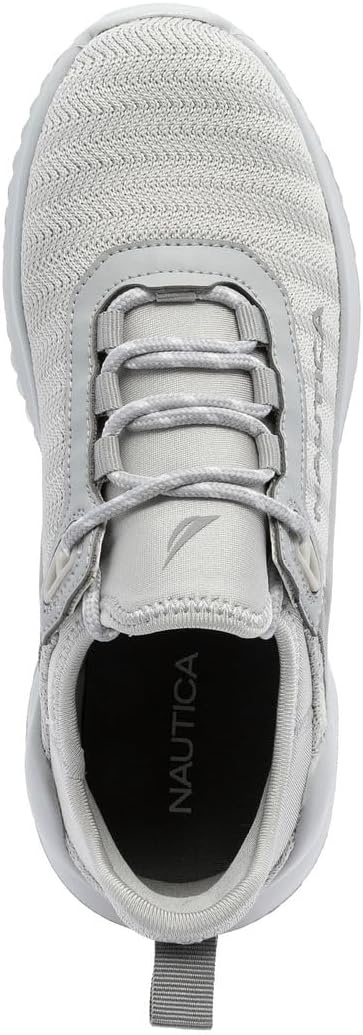 image:imageNautica Womens Casual Fashion Sneakers Comfortable Walking Shoes with Knit Upper and Cushioned SupportLight Greydanville
