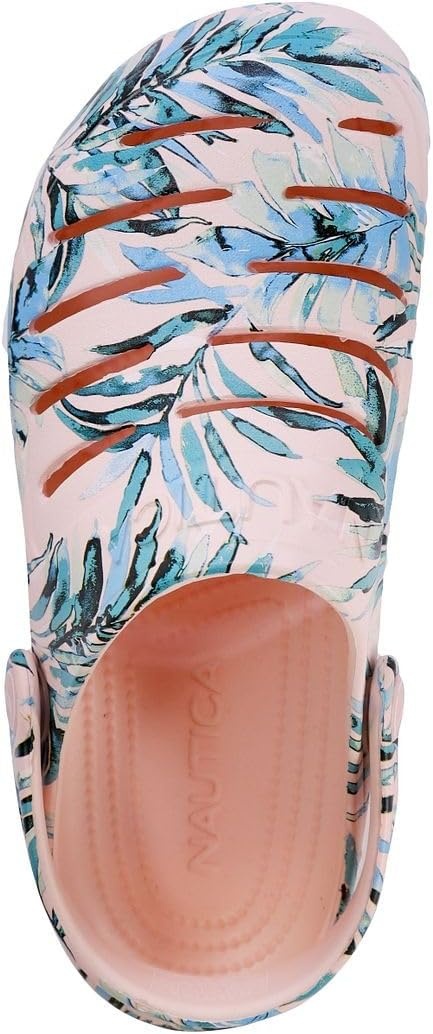 image:imageNautica Womens Classic SlipOn Clogs Comfortable Crafted Clog Water Shoes for Garden and Casual WearBlush Palm