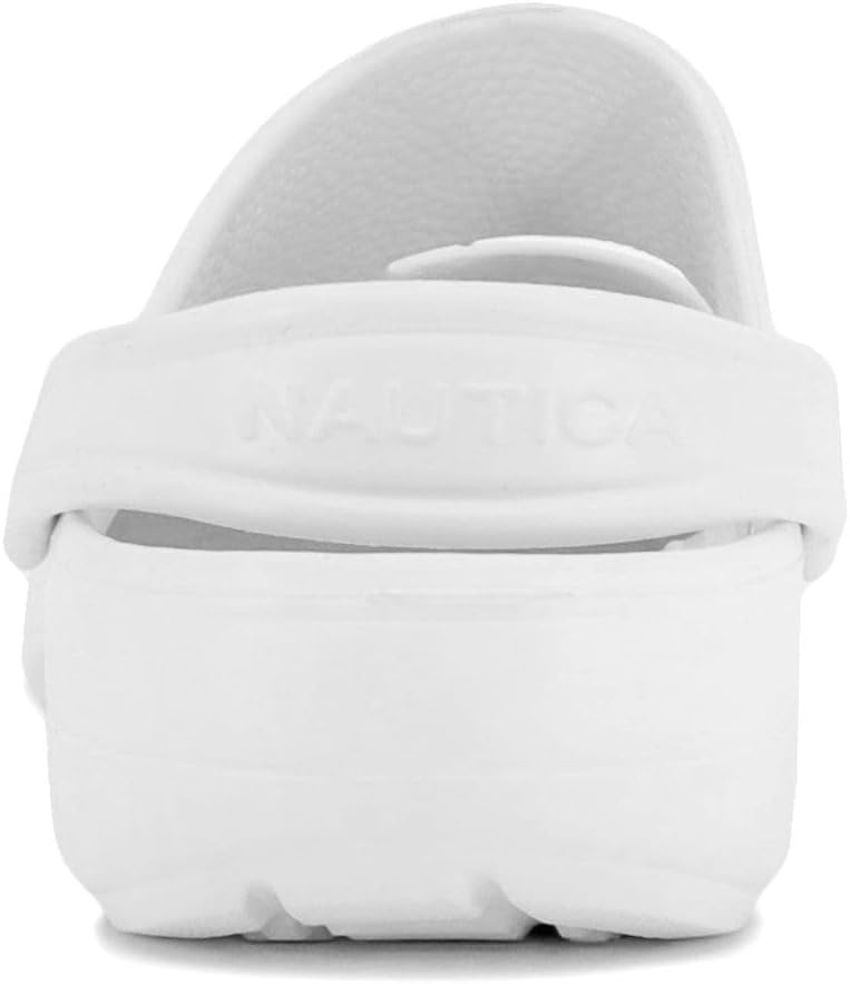 image:imageNautica Womens Classic SlipOn Clogs Comfortable Crafted Clog Water Shoes for Garden and Casual WearWhite