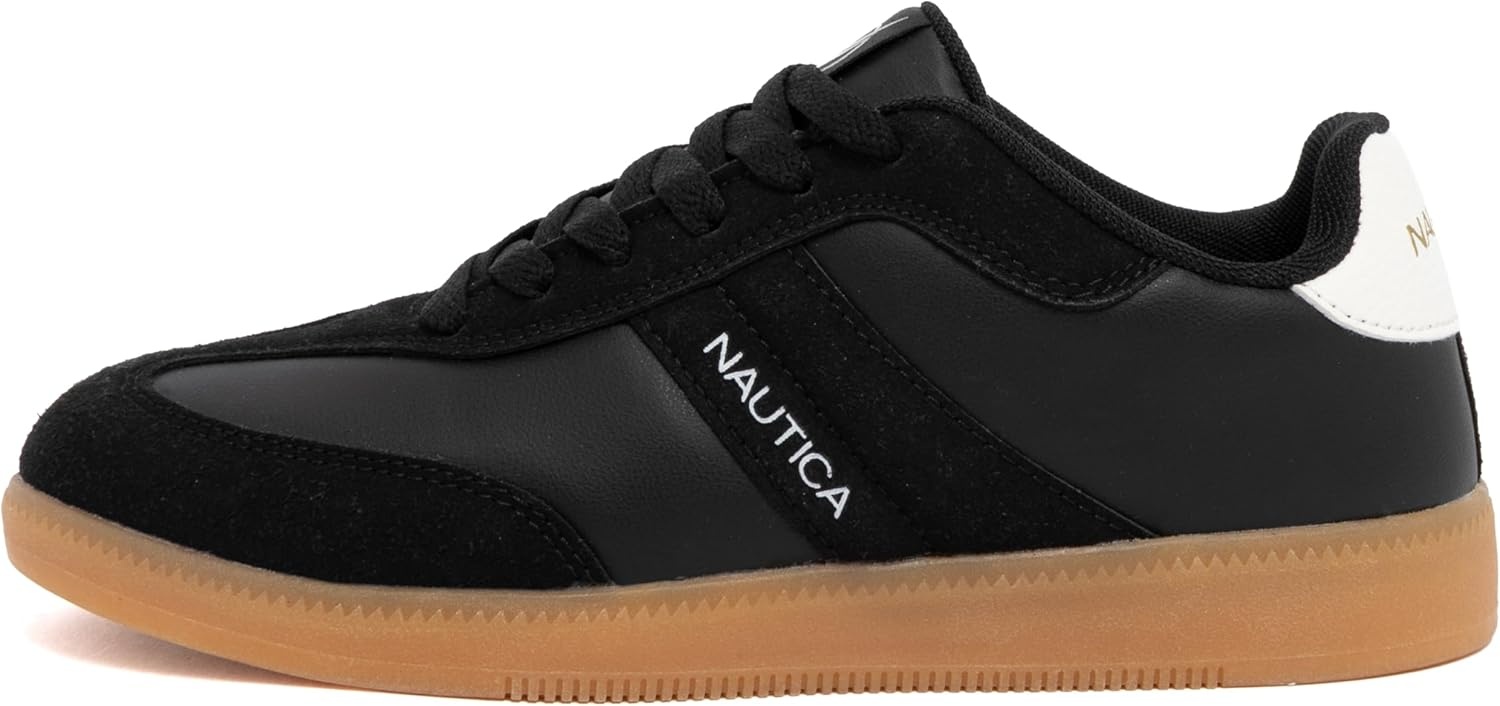 image:imageNautica Womens Fashion Sneaker Classic Casual Shoe with Soft Cushion Comfort and Durable Gum Bottom Outsole KeotaBlack Whitekeota
