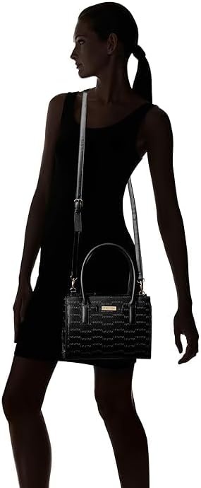 image:imageNautica Womens Sandy Jr Top Handel Satchel with Removable Crossbody StrapBlack Embossed Logo