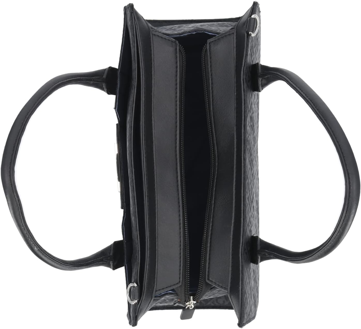 image:imageNautica Womens Sandy Jr Top Handel Satchel with Removable Crossbody StrapBlack Jacquard